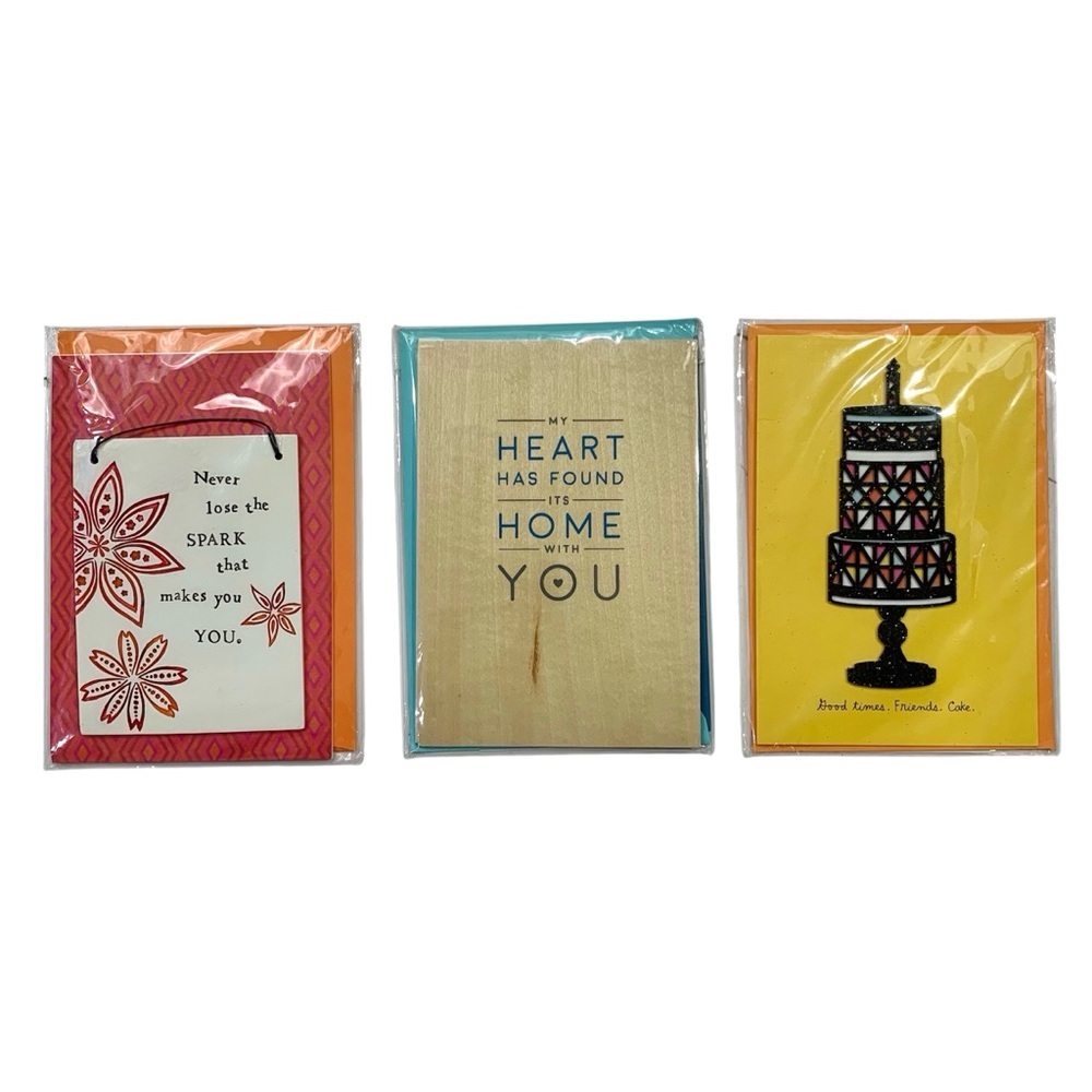 Hallmark Signature Happy Birthday Greeting Cards Bundle 3 Total